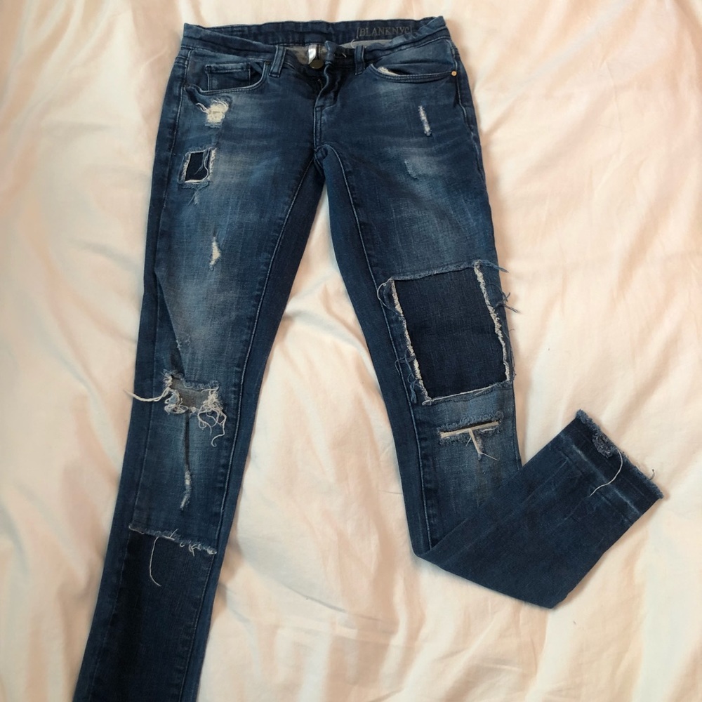 Blank NYC distressed denim